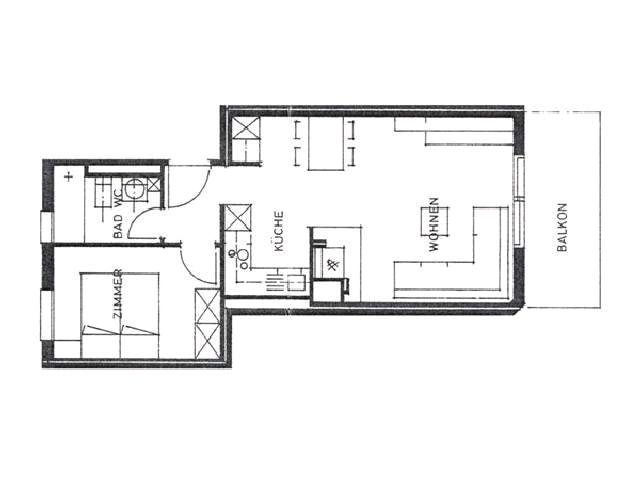 Grundriss Ferienwohnung Casa Ansiel in Falera